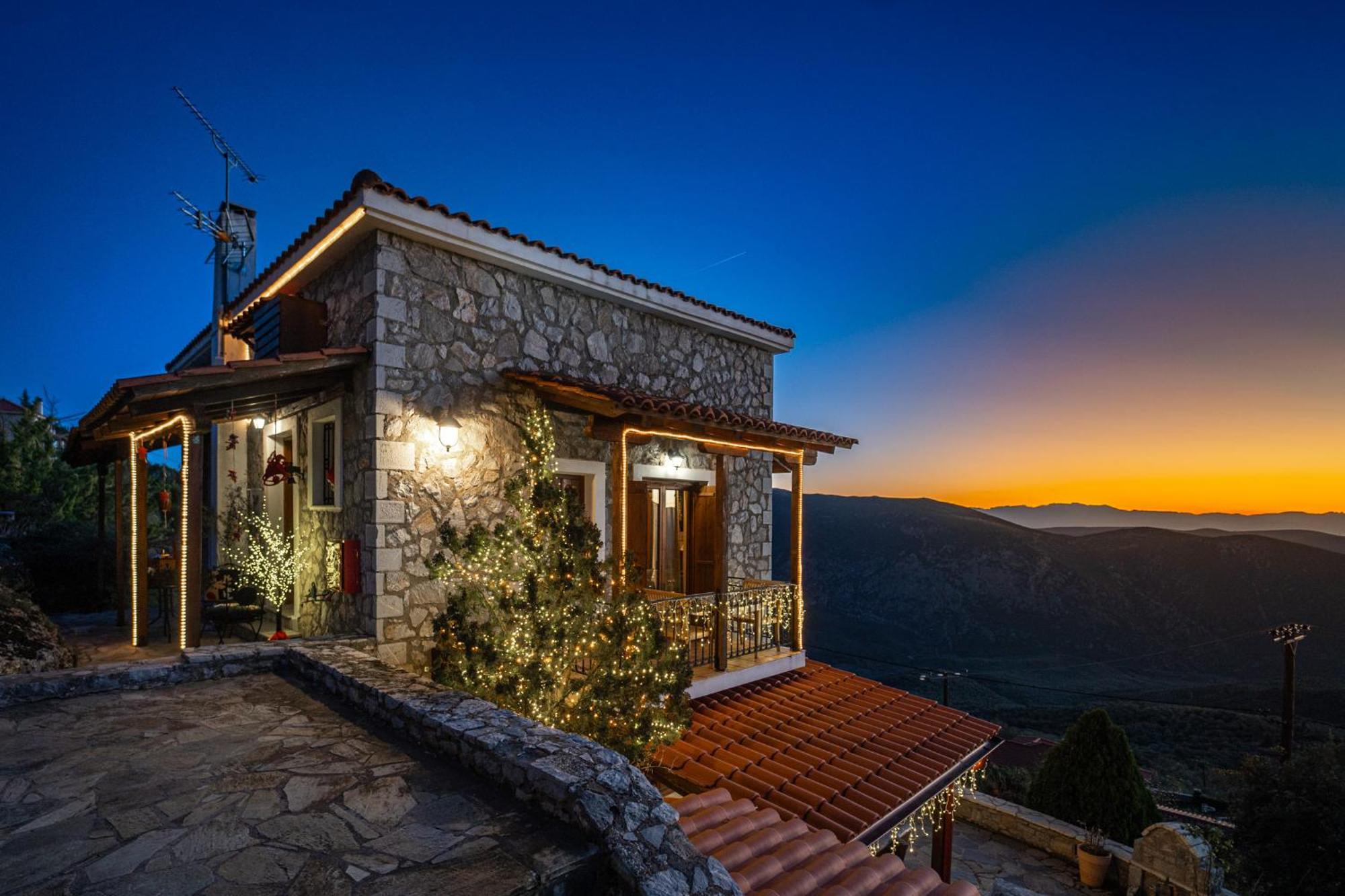 Rock Dandy Deluxe Chalet In Arachova - Delphi, Sauna, Prv Parking, Amazing View Εξωτερικό φωτογραφία