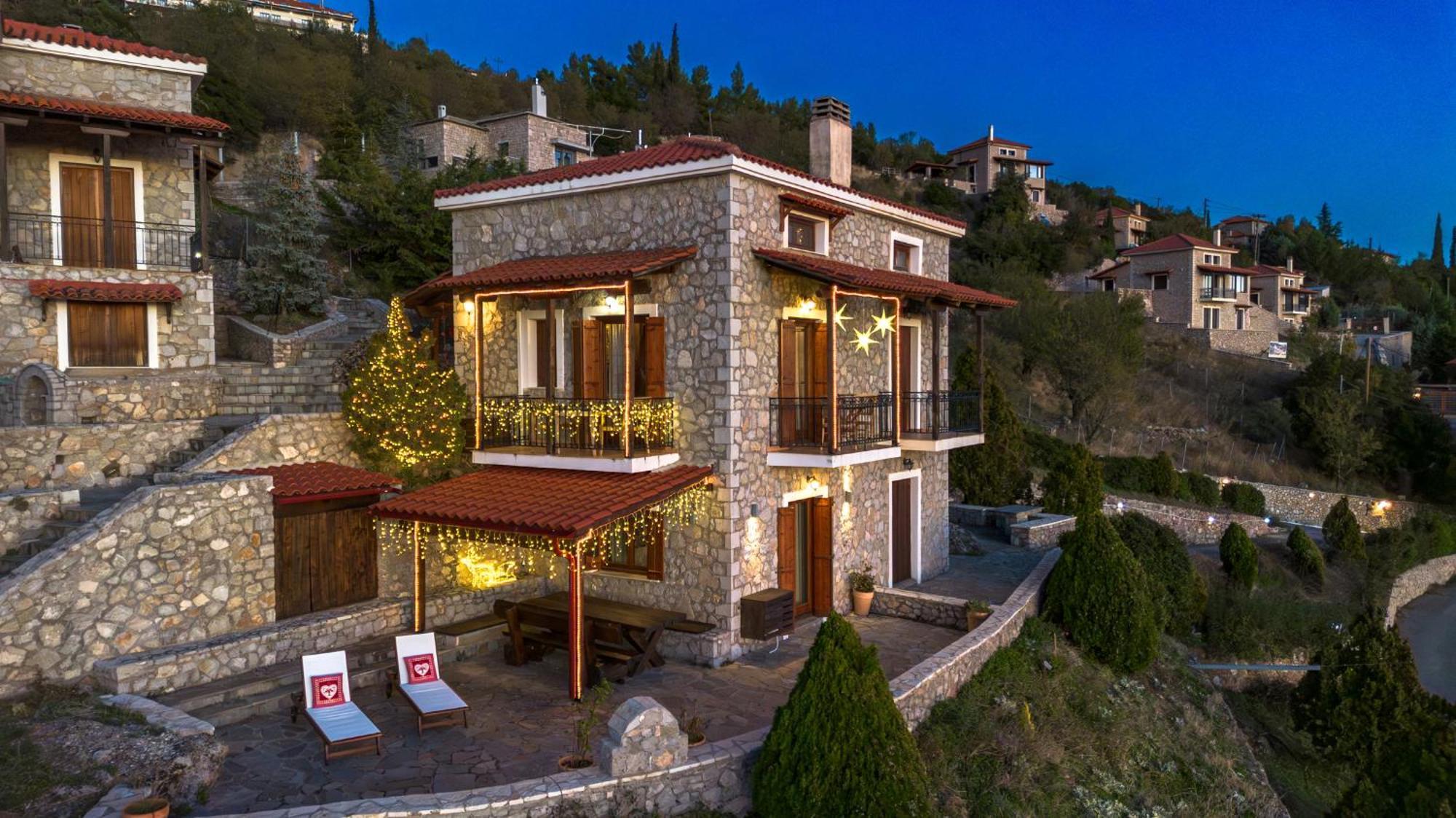 Rock Dandy Deluxe Chalet In Arachova - Delphi, Sauna, Prv Parking, Amazing View Εξωτερικό φωτογραφία