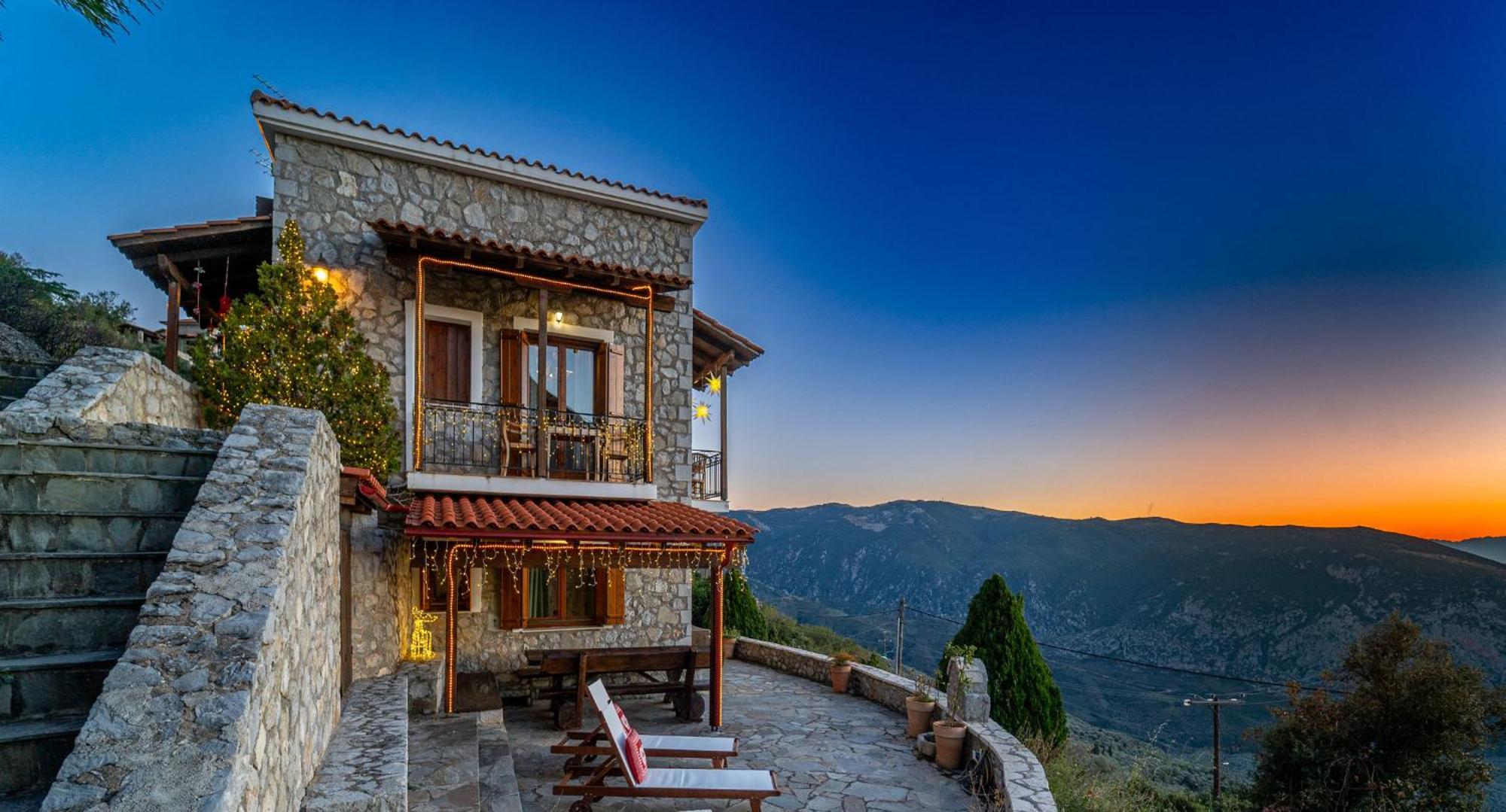 Rock Dandy Deluxe Chalet In Arachova - Delphi, Sauna, Prv Parking, Amazing View Εξωτερικό φωτογραφία
