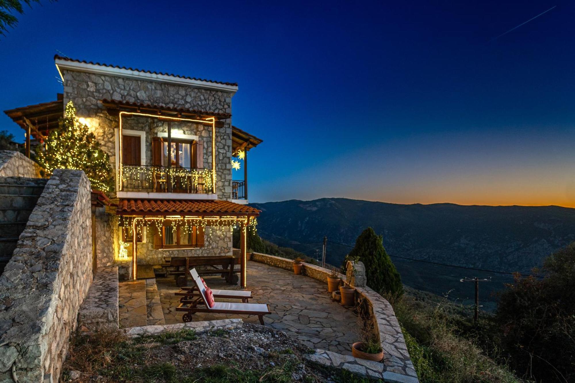 Rock Dandy Deluxe Chalet In Arachova - Delphi, Sauna, Prv Parking, Amazing View Εξωτερικό φωτογραφία