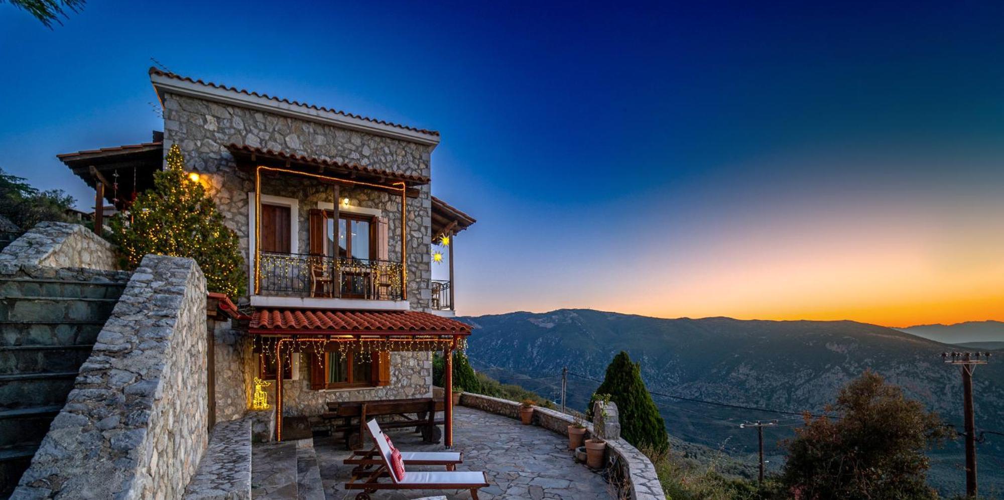 Rock Dandy Deluxe Chalet In Arachova - Delphi, Sauna, Prv Parking, Amazing View Εξωτερικό φωτογραφία