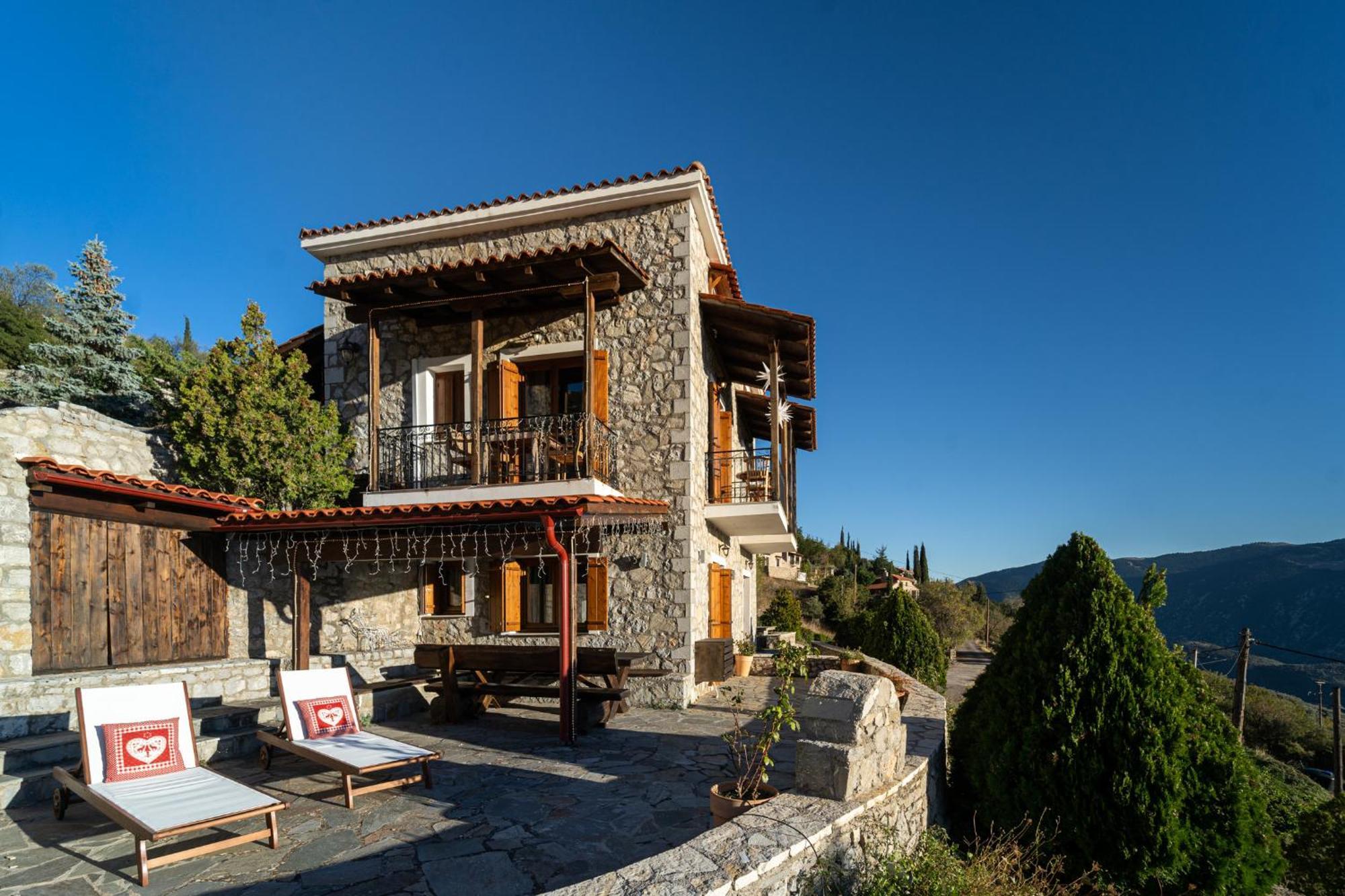 Rock Dandy Deluxe Chalet In Arachova - Delphi, Sauna, Prv Parking, Amazing View Εξωτερικό φωτογραφία