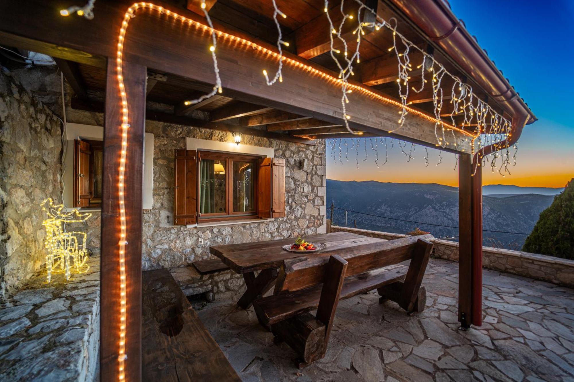 Rock Dandy Deluxe Chalet In Arachova - Delphi, Sauna, Prv Parking, Amazing View Εξωτερικό φωτογραφία