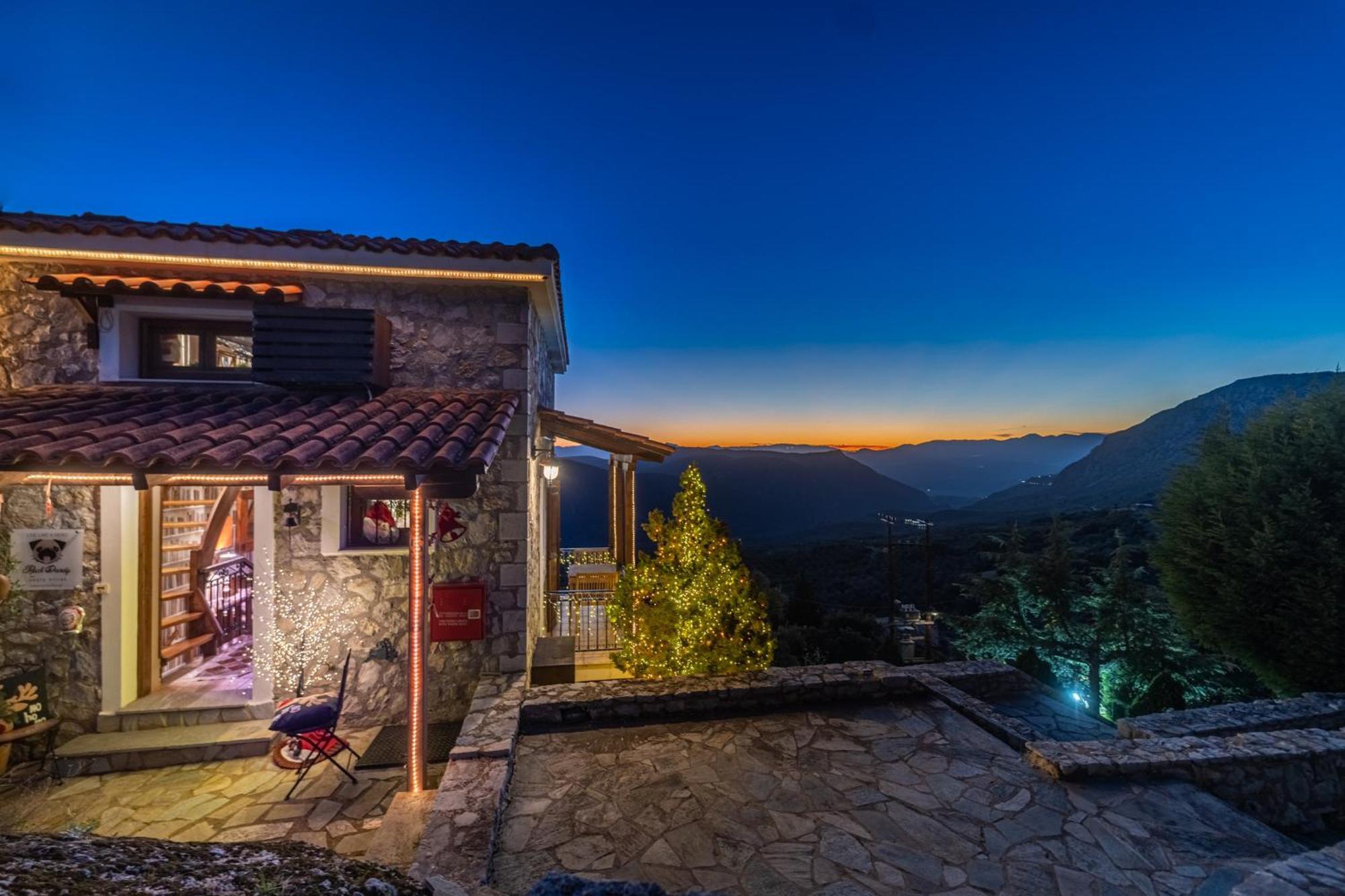 Rock Dandy Deluxe Chalet In Arachova - Delphi, Sauna, Prv Parking, Amazing View Εξωτερικό φωτογραφία